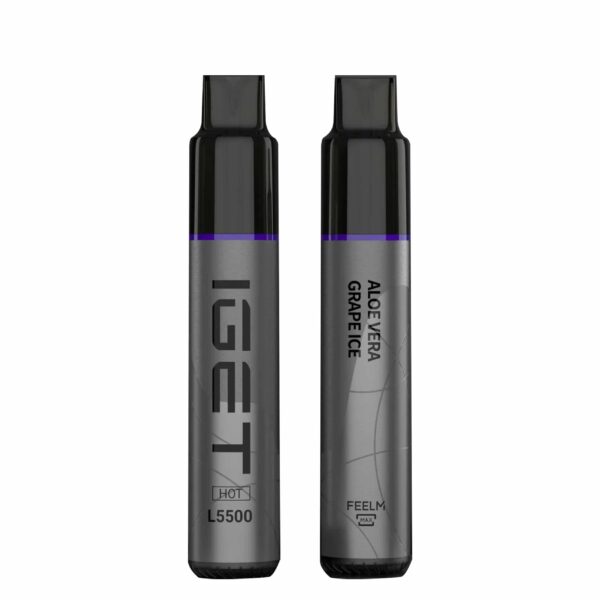 IGET HOT 5500 Puffs Aloe Vera Grape Ice
