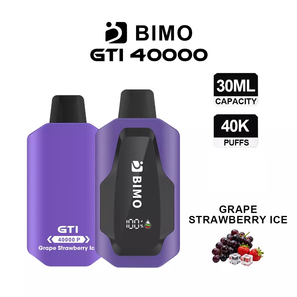 BIMO GTI 40000 Puffs – Grape Strawberry Ice