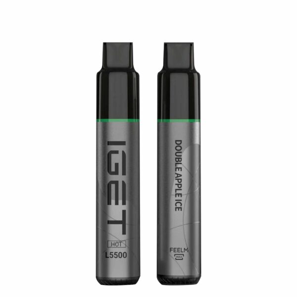 IGET HOT 5500 Puffs Double Apple Ice