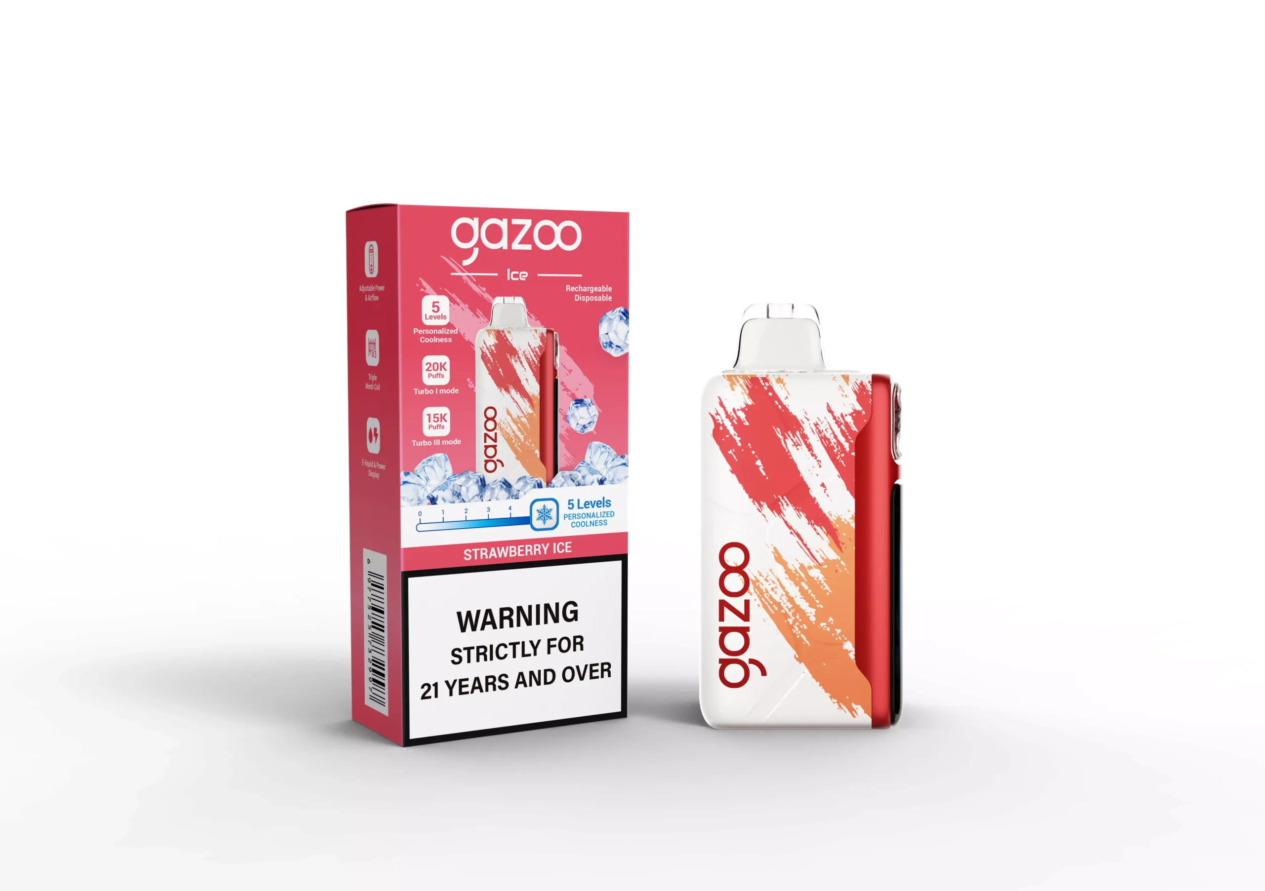 GAZOO ICE 20000 Puffs – Strawberry Ice - Image 2