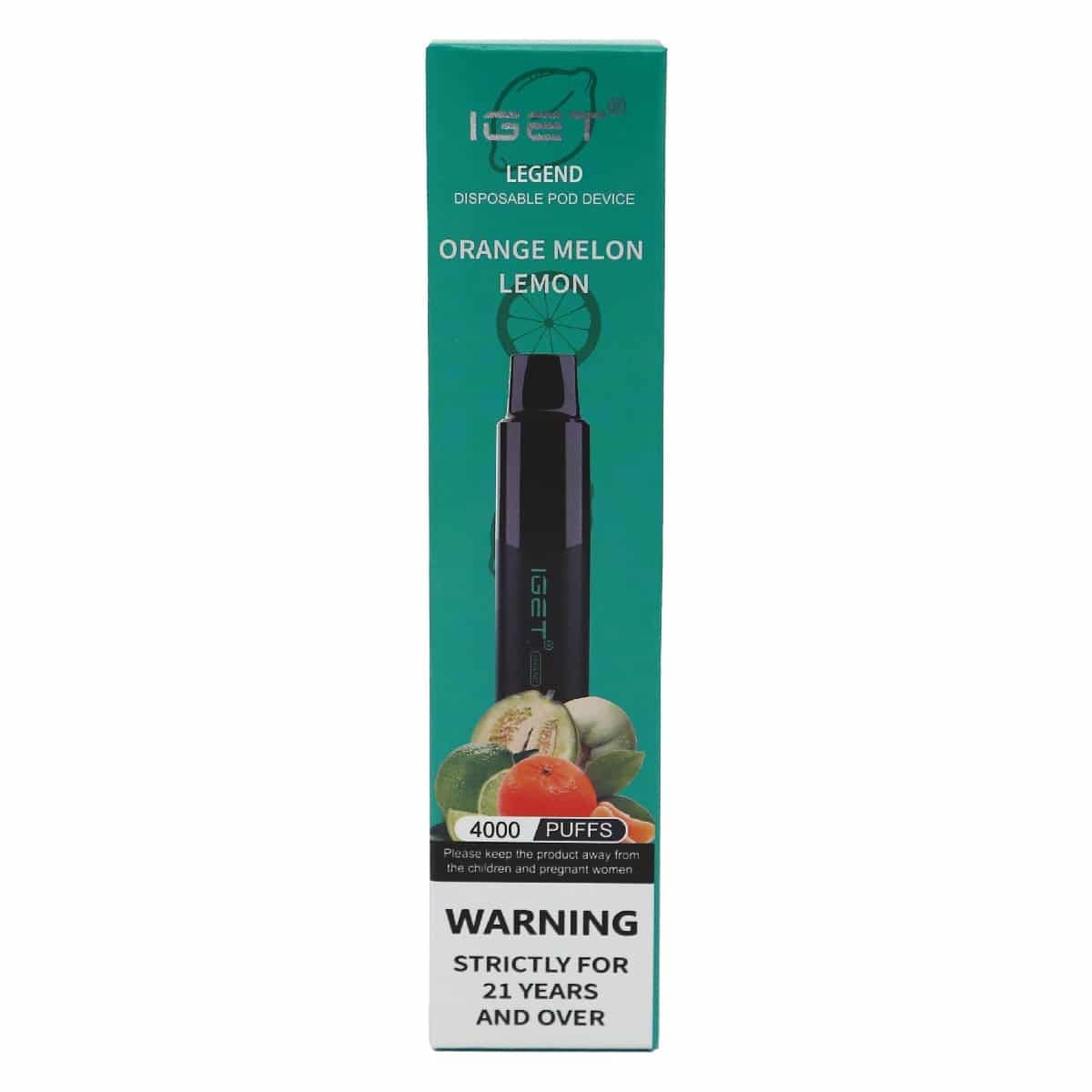 IGET Legend 4000 Puffs Orange Melon Lemon - Image 4