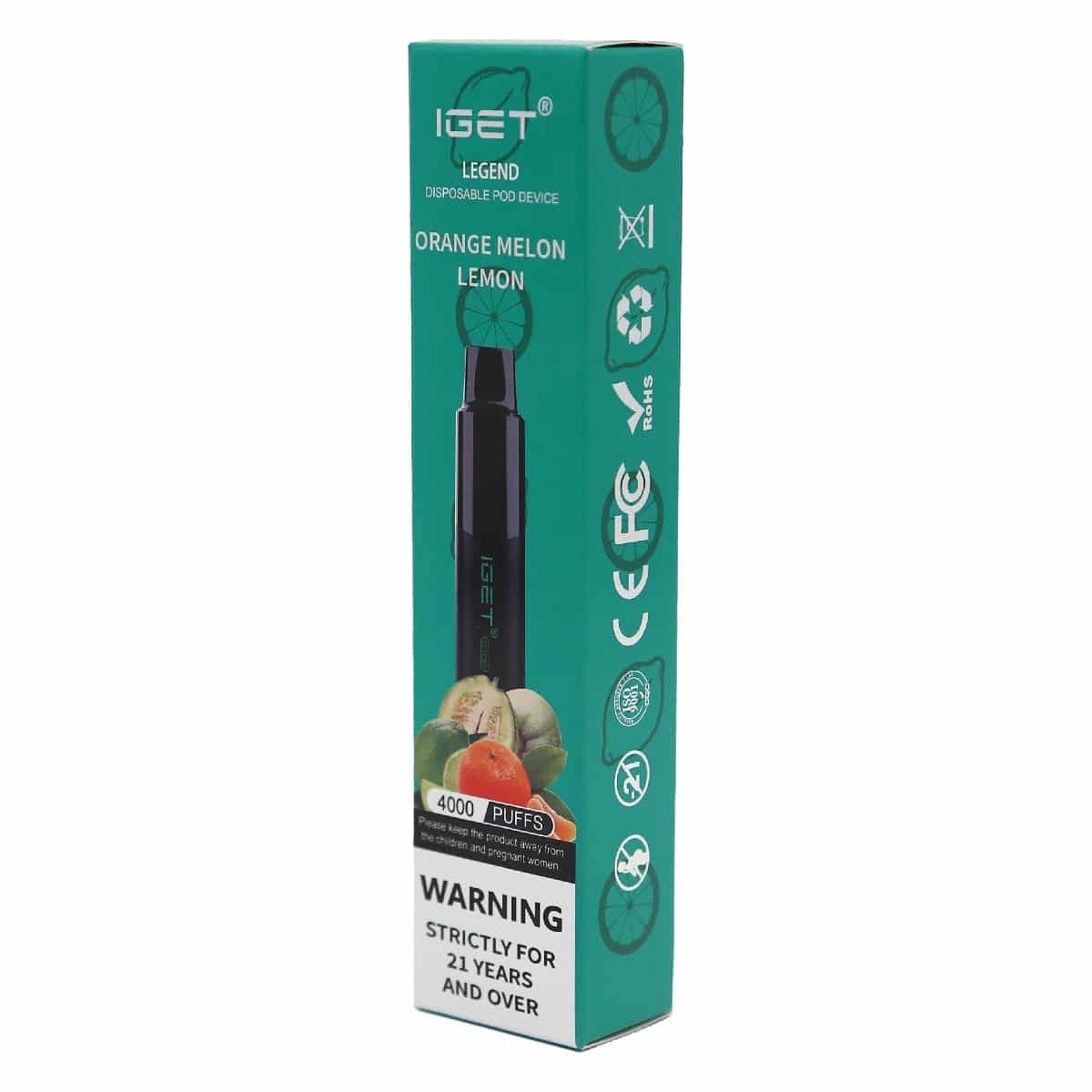 IGET Legend 4000 Puffs Orange Melon Lemon - Image 5