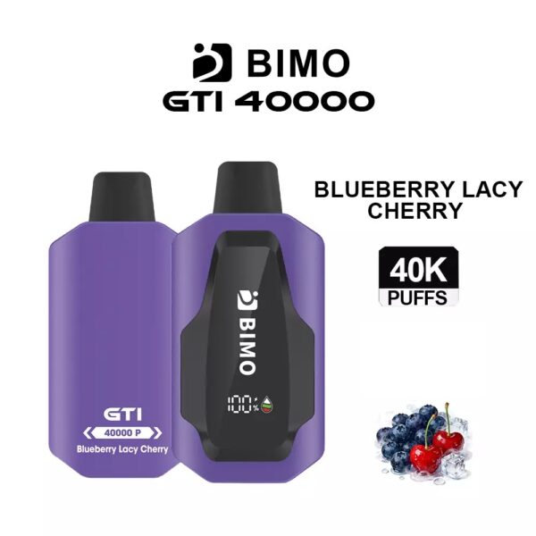 BIMO GTI 40000 Puffs – Blueberry Lacy Cherry