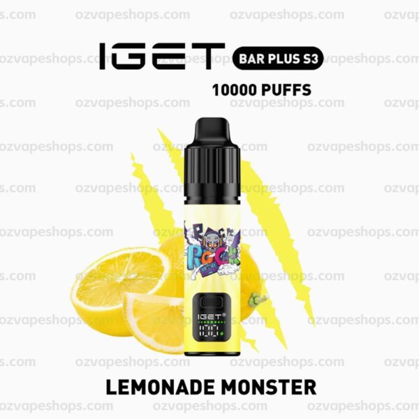 IGET Bar Plus S3 Kit – Lemonade Monster