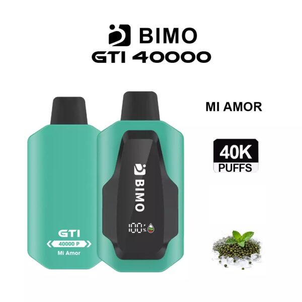 BIMO GTI 40000 Puffs – Mi Amor (Pepper Mint)