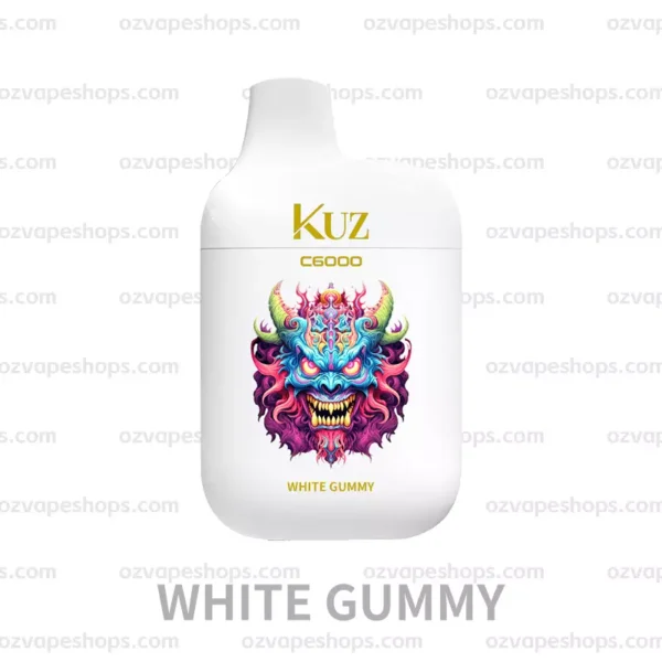 KUZ C6000 PUFFS – WHITE GUMMY