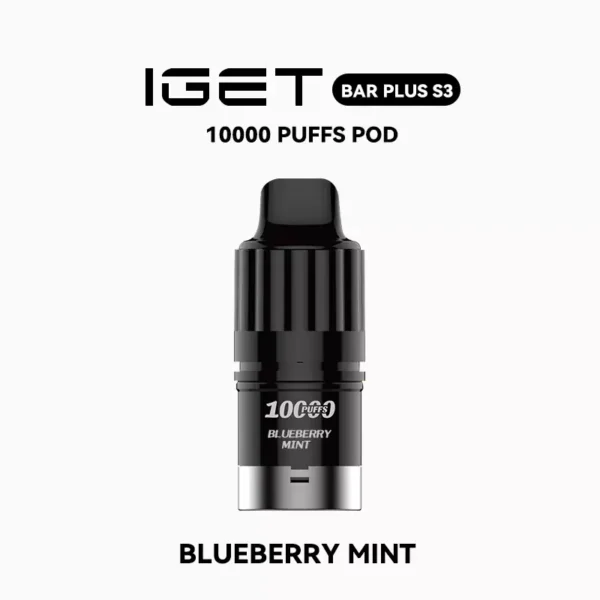 IGET Bar Plus S3 Pod – Blueberry Mint