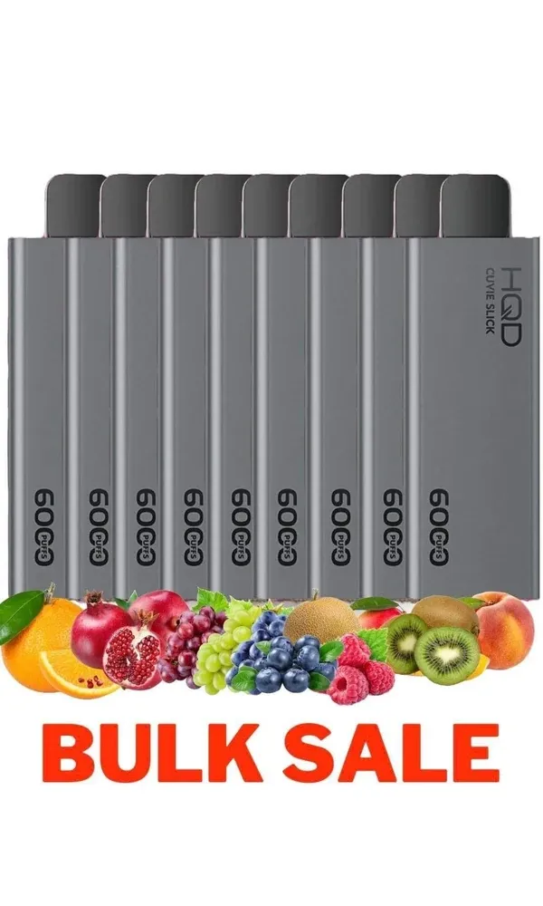 BULK 10 PCS – HQD CUVIE SLICK – 6000 PUFFS CAN MIX FLAVOURS