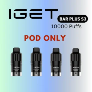 BULK 10 PCS – IGET BAR PLUS S3 POD 10000 PUFFS – CAN MIX FLAVOURS