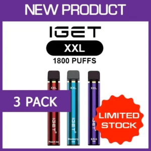 IGET XXL – 1800 PUFFS – 3 PACK
