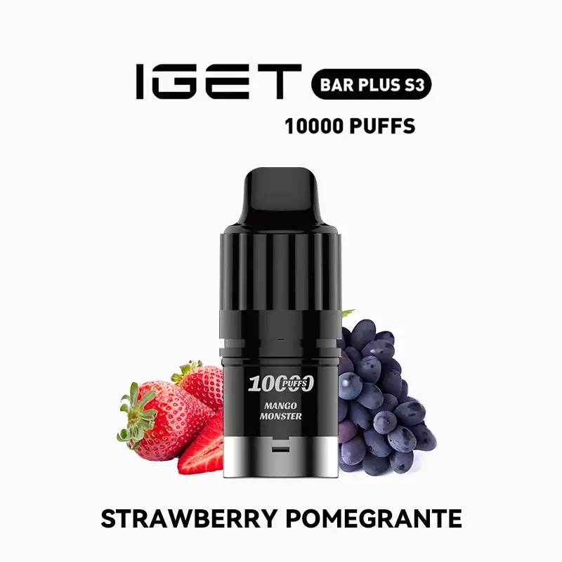 IGET Bar Plus S3 Pod – Strawberry Pomegranate